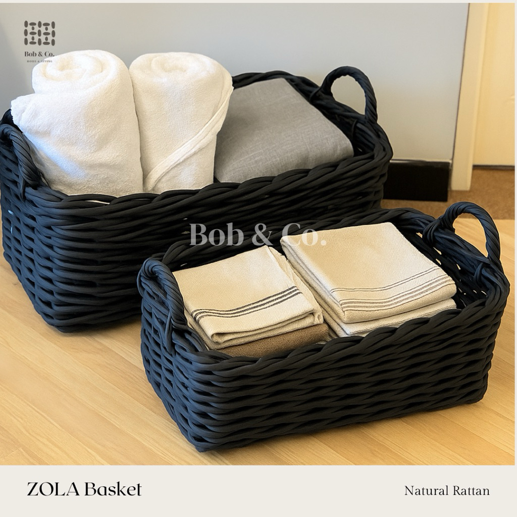 Keranjang Rotan Besar Jumbo / Large Storage Rattan Basket - ZOLA