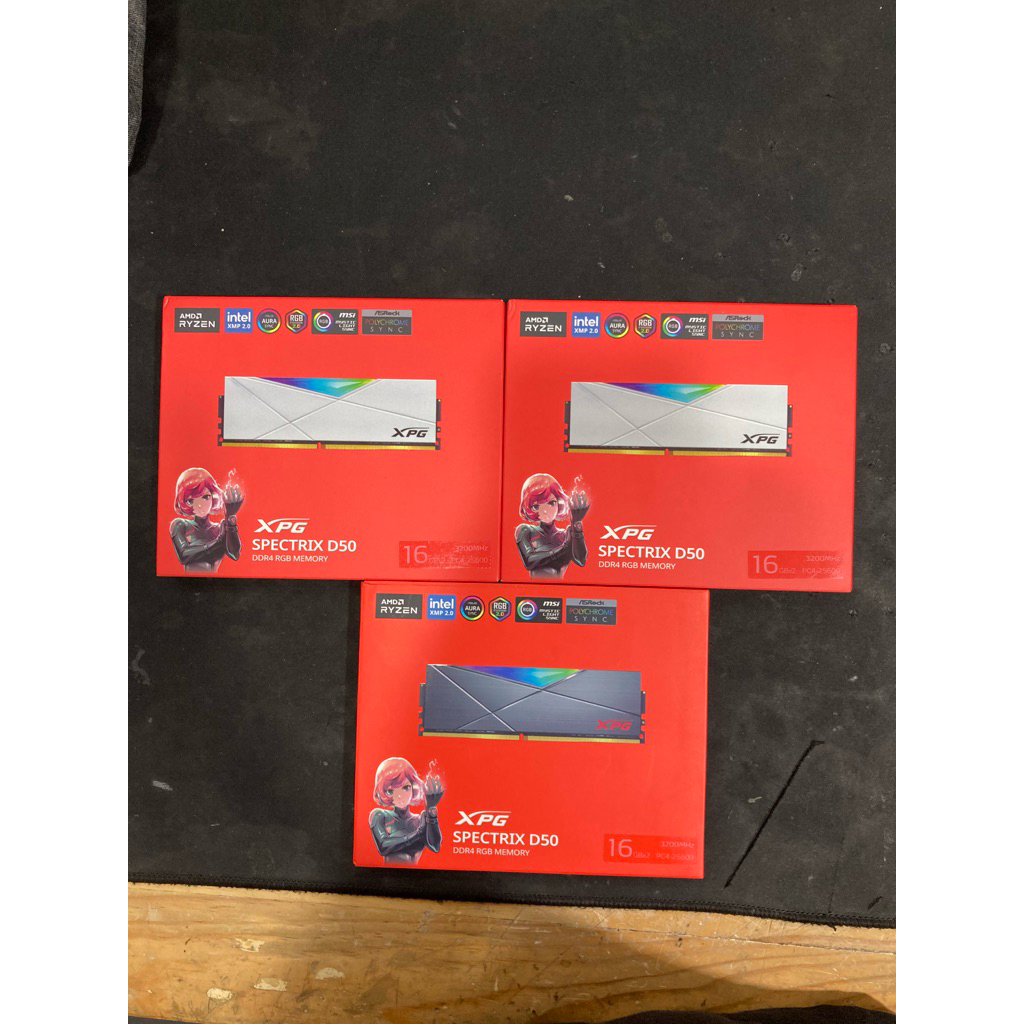 MEMORY RAM ADATA D50 32GB (2X16GB) DDR4 3200Mhz