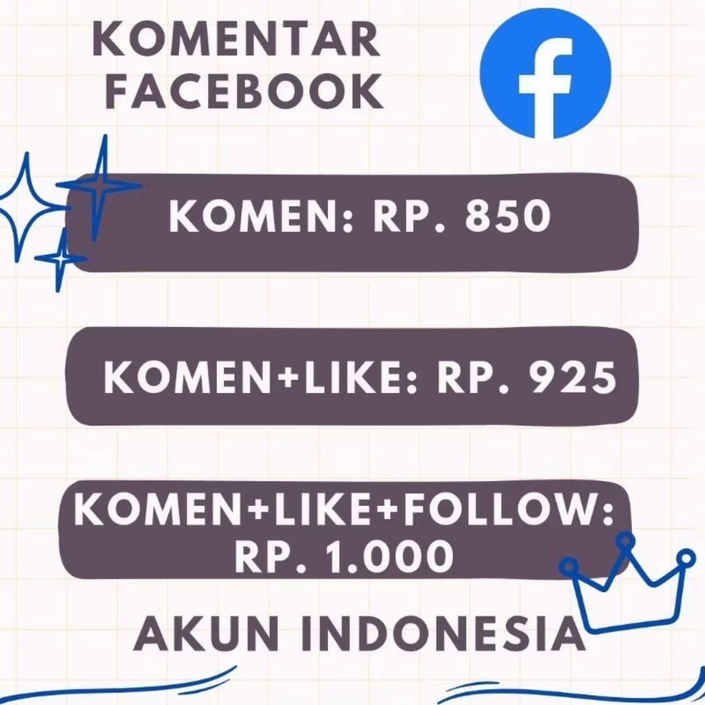 JASA KOMENTAR FACEBOOK AKUN INDONESIA | BUZZER KOMEN FACEBOOK