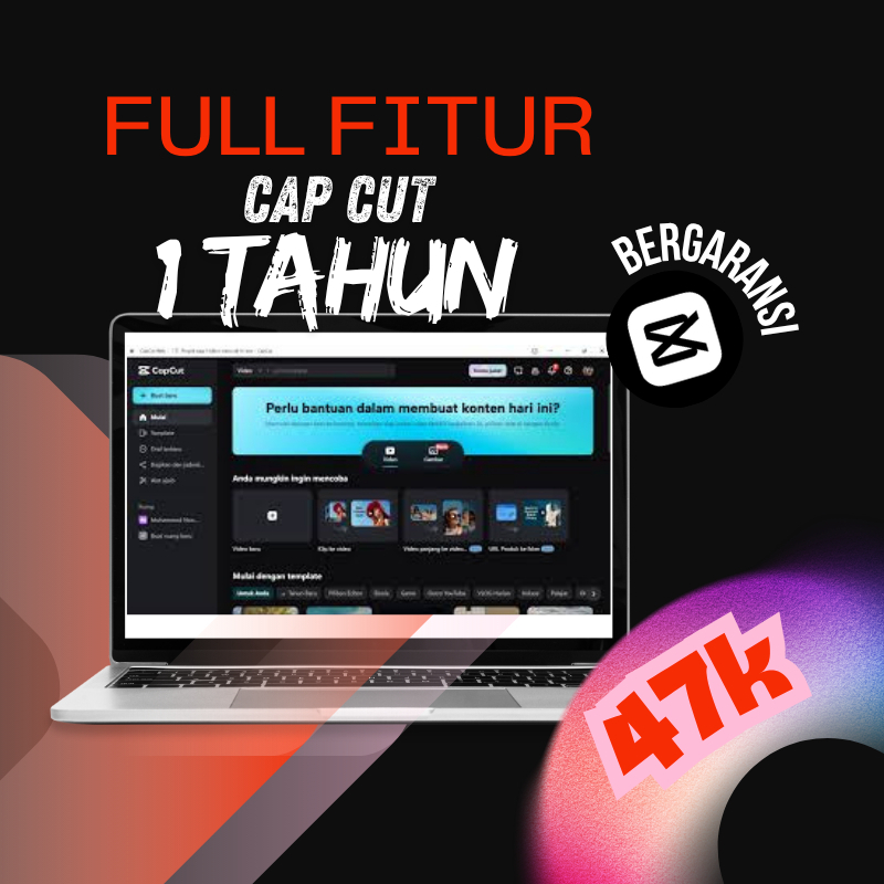 Template Premium Capcut Pro 1Tahun Bergaransi