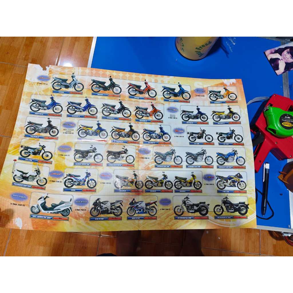 BROSUR MOTOR IKLAN JADUL MOTOR SUZUKI