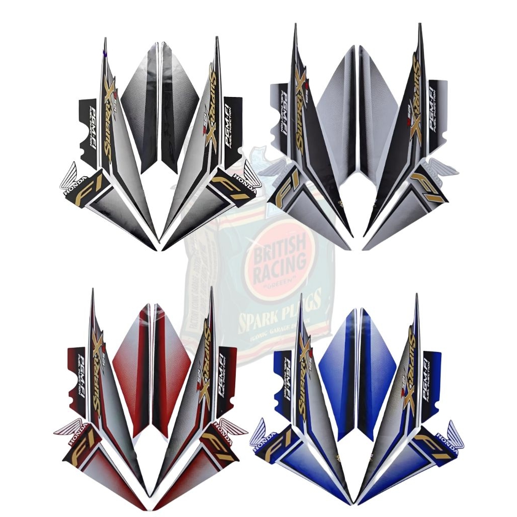 striping sticker Honda Supra X 125 fi 2009