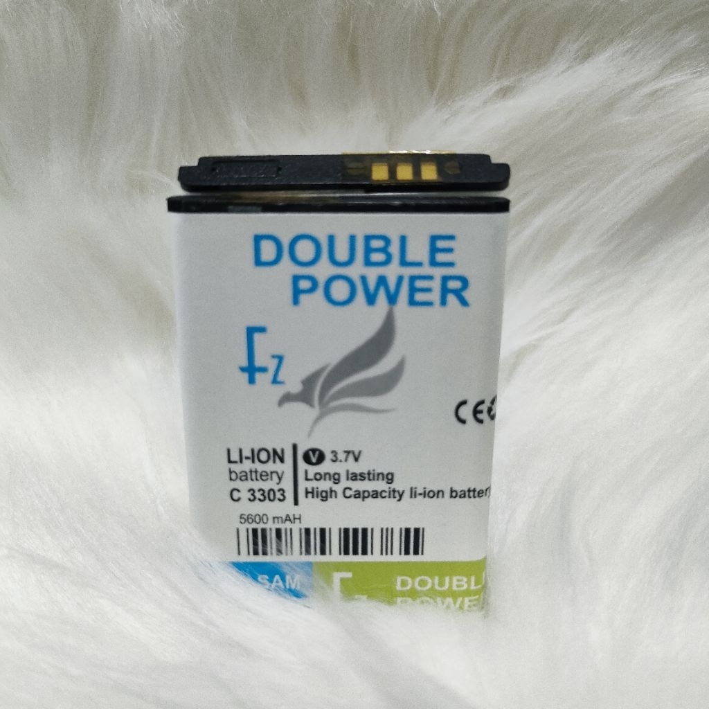 Baterai Dobel Power Samsung C3303 C140 C3300 E1272 E250 SM- B109E E1195 E0168 B301E Champ Batrai Sam