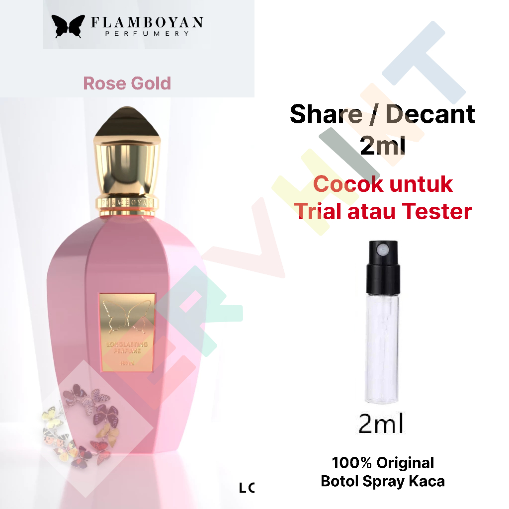 [Decant Parfum] Flamboyan Perfumery - Rose Gold EDP (Eau de Parfum) | Floral Rose Vanilla | Wanita