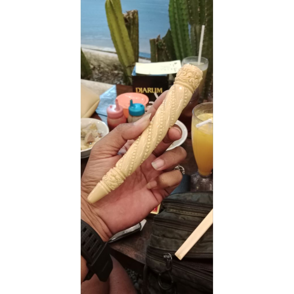 once pipa gading cangklong sarigading ukir ulir detail 17cm