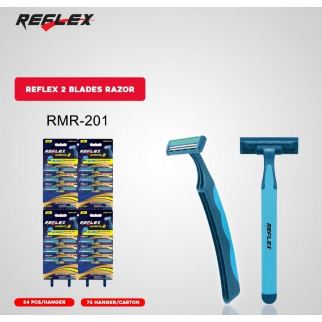 Pisau cukur 2 mata pisau cukuran kumis cukuran jenggot ( 24 Pcs )