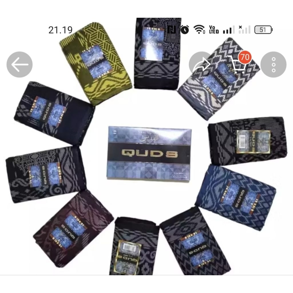 PAKET 10PCS SARUNG MAM MOTIF KEMBNG BORNEO