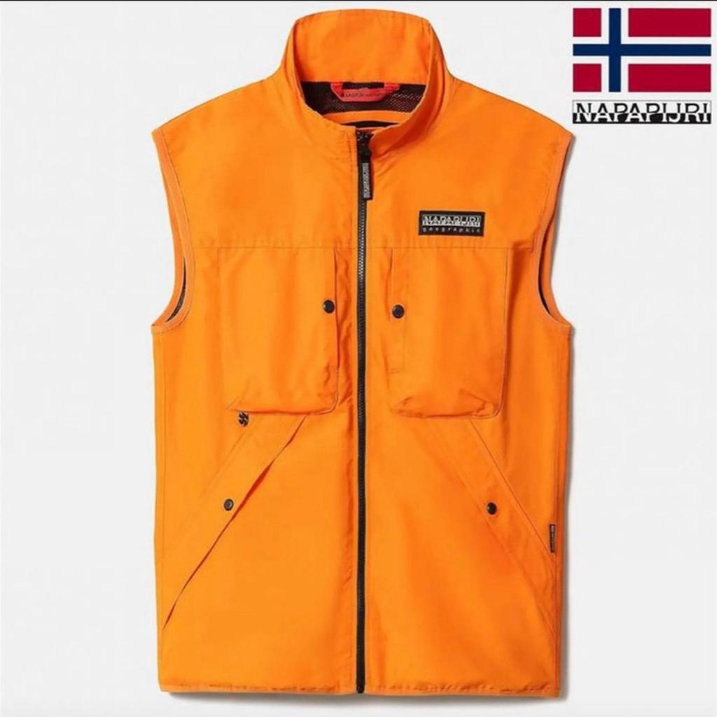Napapijri A-Fenis Cordura Vest - Orange (Size M)