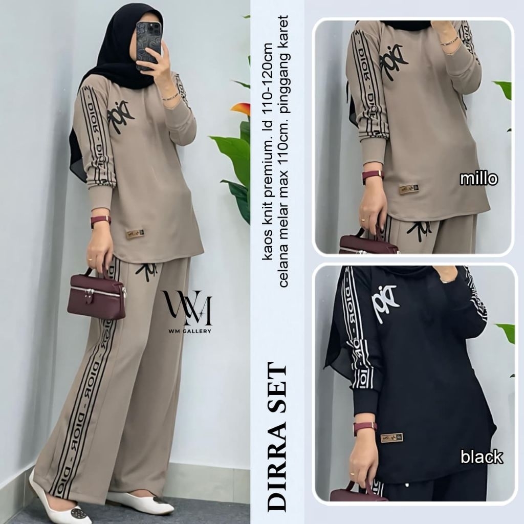 SETELAN BLOUSE JUMBO/DIRRA/ONESET BLOUSE WANITA BAHAN KAOS PREMIUM JUMBO LD 120 CM FIT XXL