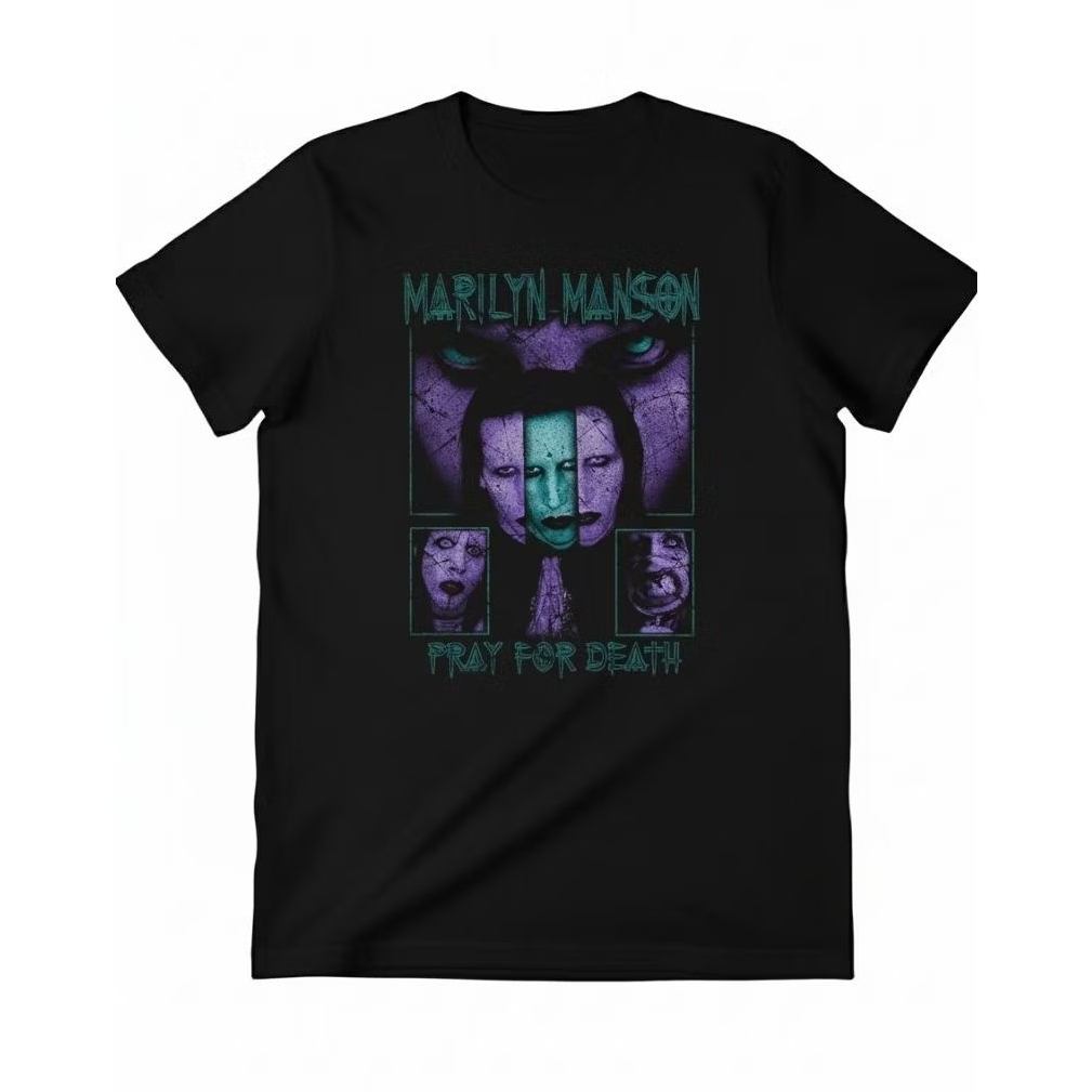 KAOS BAND / KAOS MARILYN MANSON / BAJU MARILYN MANSON / BAJU MUSIK METAL ROCK