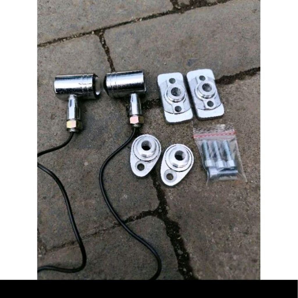 cover manisan lampu sein riting LED Crom stenlish PNP cb 100 125 GL pro GL max series motor . akceso