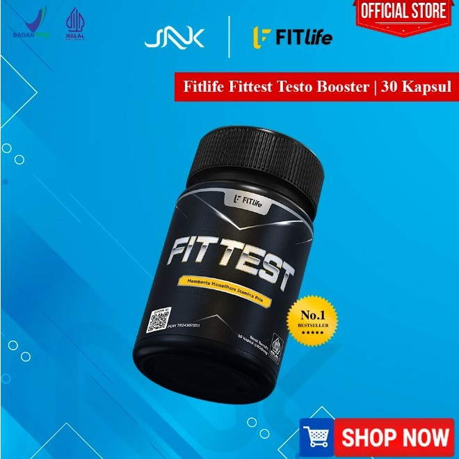 FITLIFE Fittest 30 Kapsul | Testobooster Testo Suplemen Herbal Alami Recovery Endurance Muscle Otot
