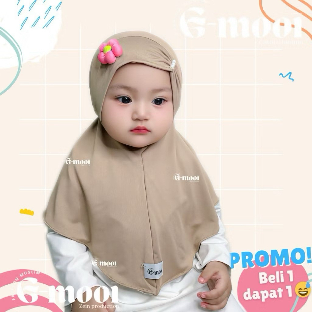 Hijab G-Mooi - Hijab anak lucu - Hijab anak bayi - Hijab bayi lucu - Hijab ZIHAN