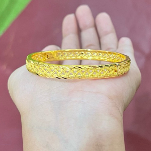 GELANG BANGLE CANTIK LIKE EMAS 24k