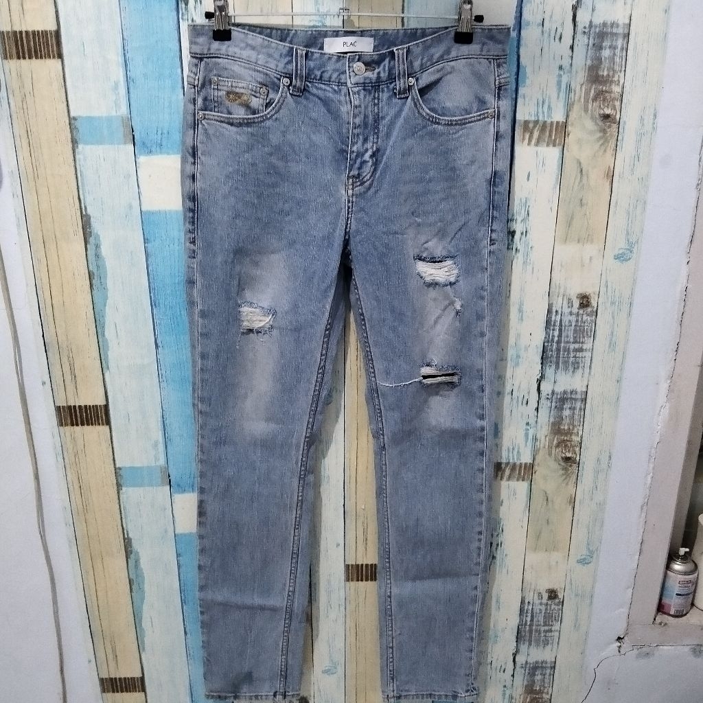 celana jeans ripped Plac original