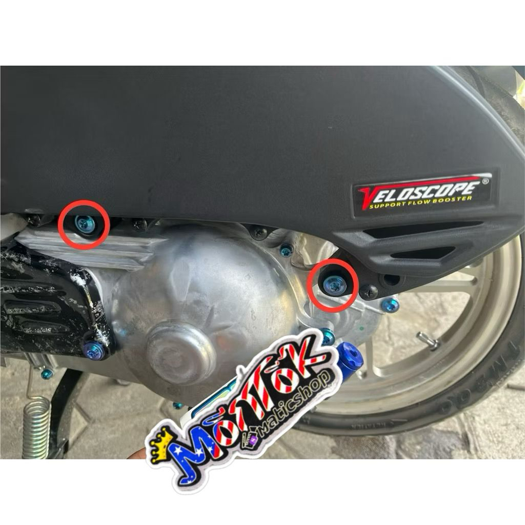 harga perbiji baut titanium dudukan filter aerox old new nmax OLD nmax new