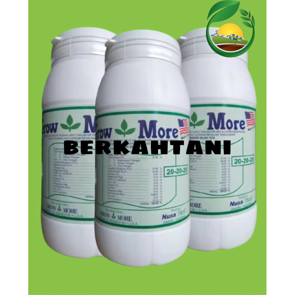 GROWMORE 20 20 20 Botol 454gr Pupuk Seimbang GROW MORE