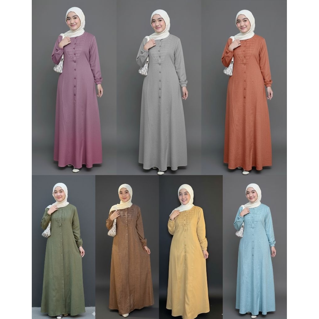 New PRODUCT Gamis ZIE Ori Maxy Katun Madina premium | Gamis polos katun | gamis polos nillon | Gamis