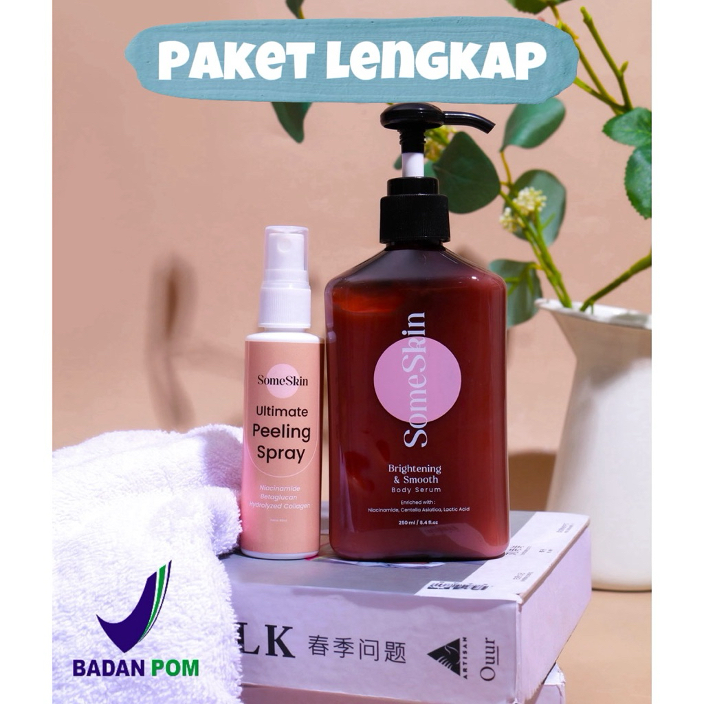 BUNDLING - SomeSkin Brightening & Smooth body serum + Ultimate Peeling Spray