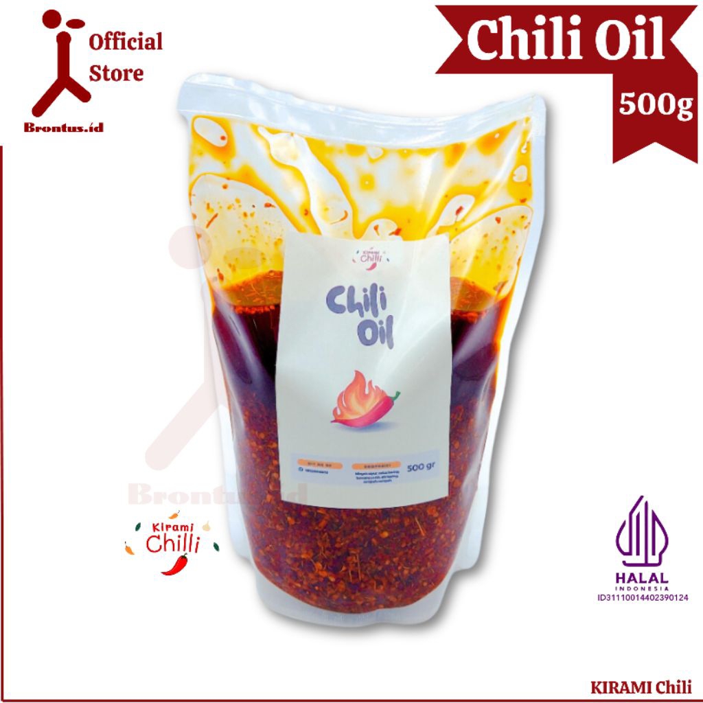 BrontusID - KIRAMI Chili Oil Halal 500 gram - Original Kirami