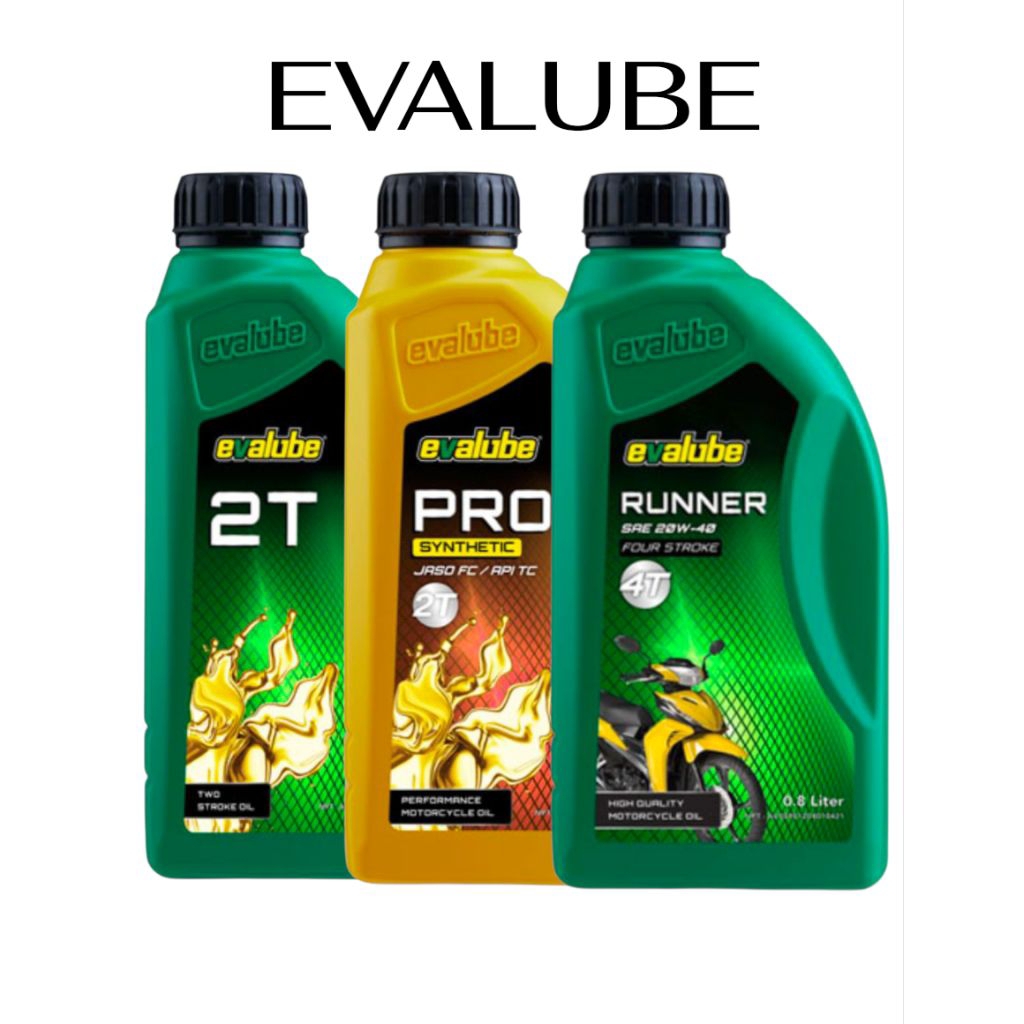 OLI MESIN DAN OLISAMPING EVALUBE 2T 0,7L / EVALUBE 2T PRO 0,7L/ EVALUBE 4T RUNNER 0,8L ORIGINAL