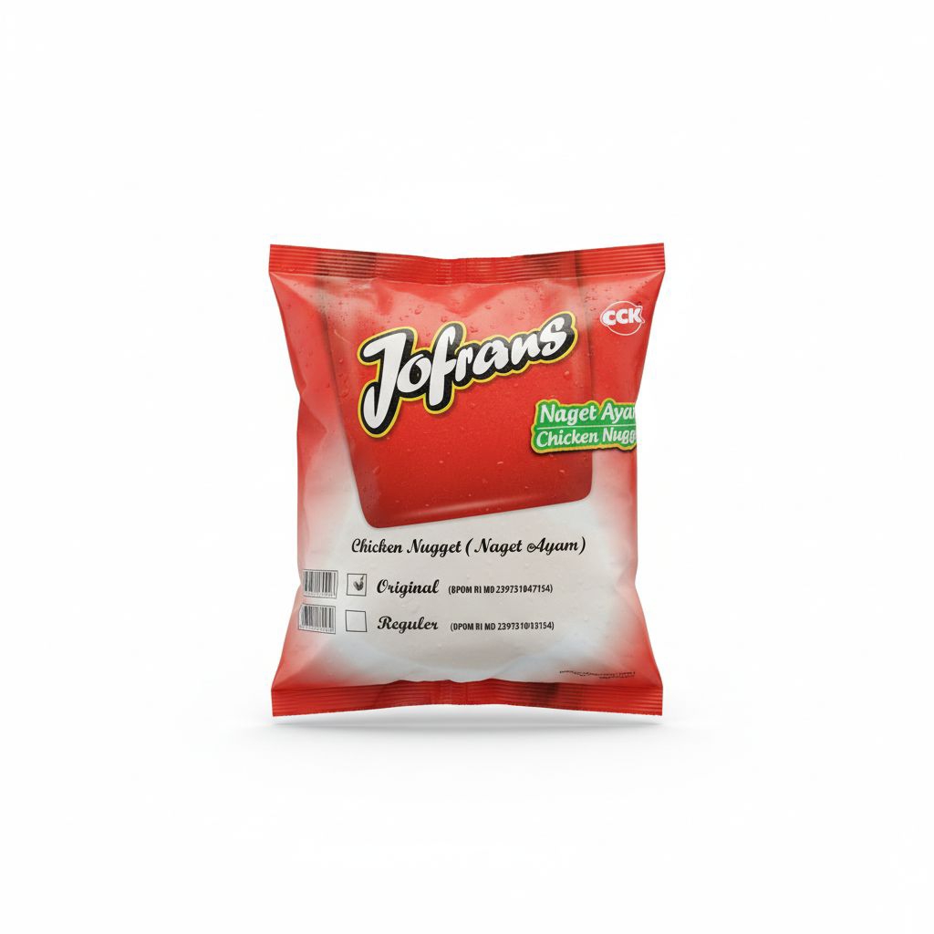 Crispy Nugget Ayam Jofrans 1Kg / Chicken Nugget Crispy Jofrans 1000g / Nugget Ayam Jofrans Krispi 1K