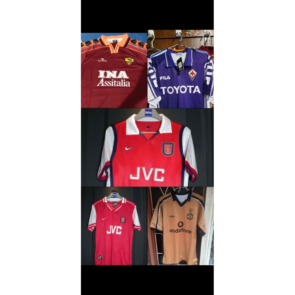 Jersey Retro Vintage Arsenal & MU
