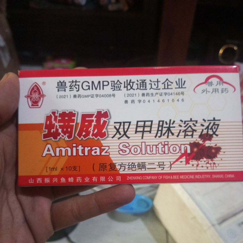 ampul kutu lebah amitraz obat kutu lebah