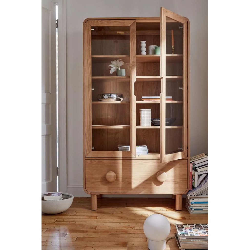 lemari pajangan 2pintu/lemari pajangan minimalis/lemari pajangan ruang tamu minimalis/lemari pajanga