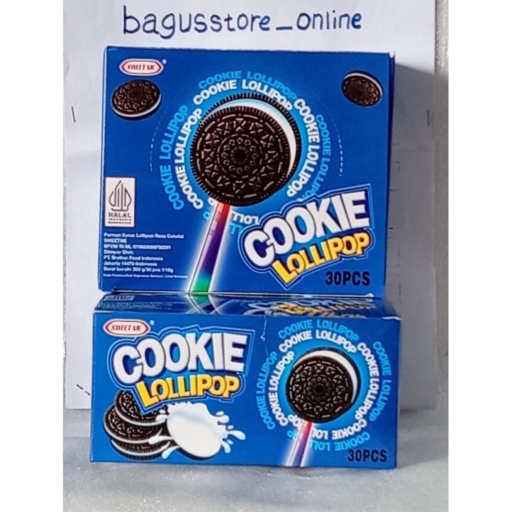 Cookie Lollipop Permen Bentuk Oreo