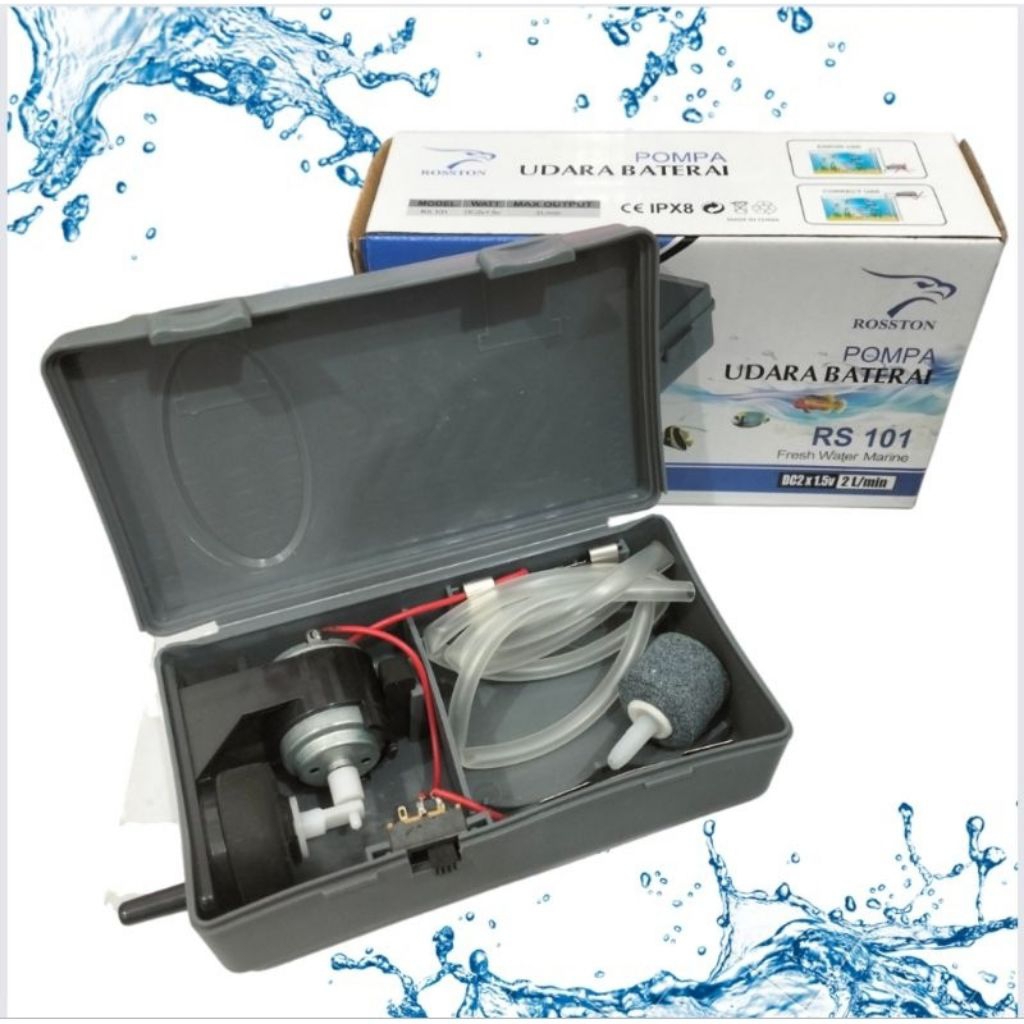 ROSSTON RS 101 Pompa Udara Airpump Aerator Baterai Aerator Baterai