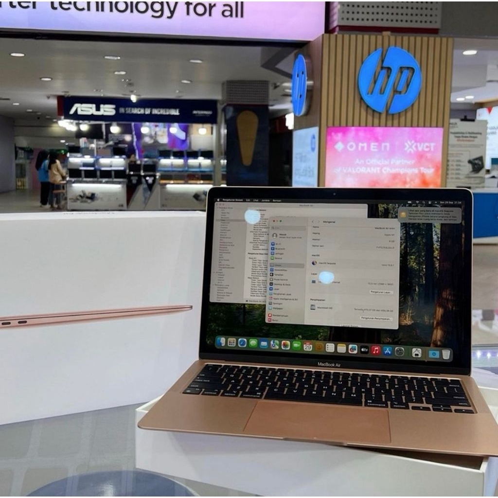 Apple Macbook Air M1 2020 512GB Warna Gold - Bonus Banyak Game