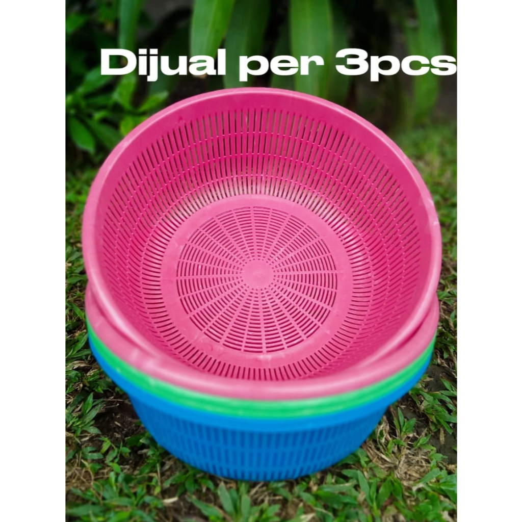 3Pcs Bakul Plastik Besar - Bakul Nasi - Wakul Plastik Serbaguna - Wakul Hajatan