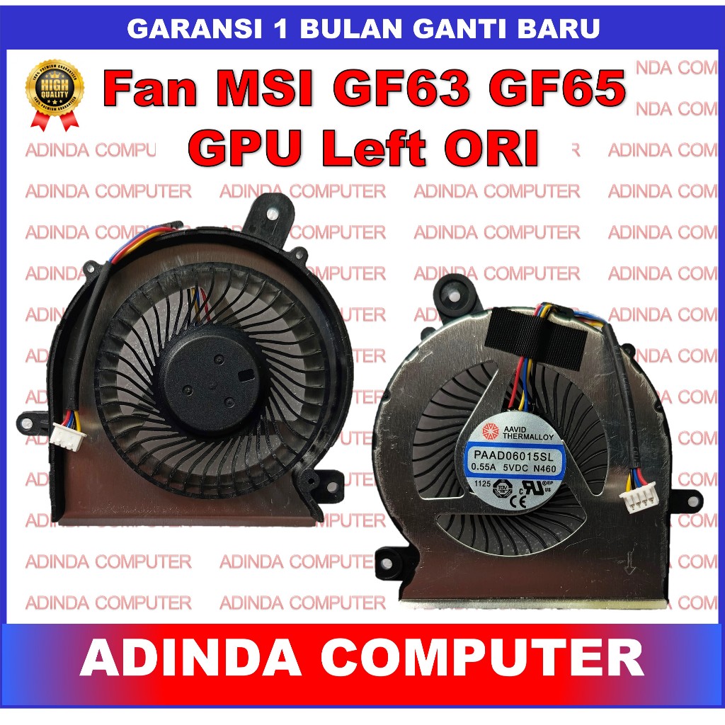 Fan MSI MSI GF63 GF65 9RCX-818 9SC-066 8SC-030Thin GPU Left ORI
