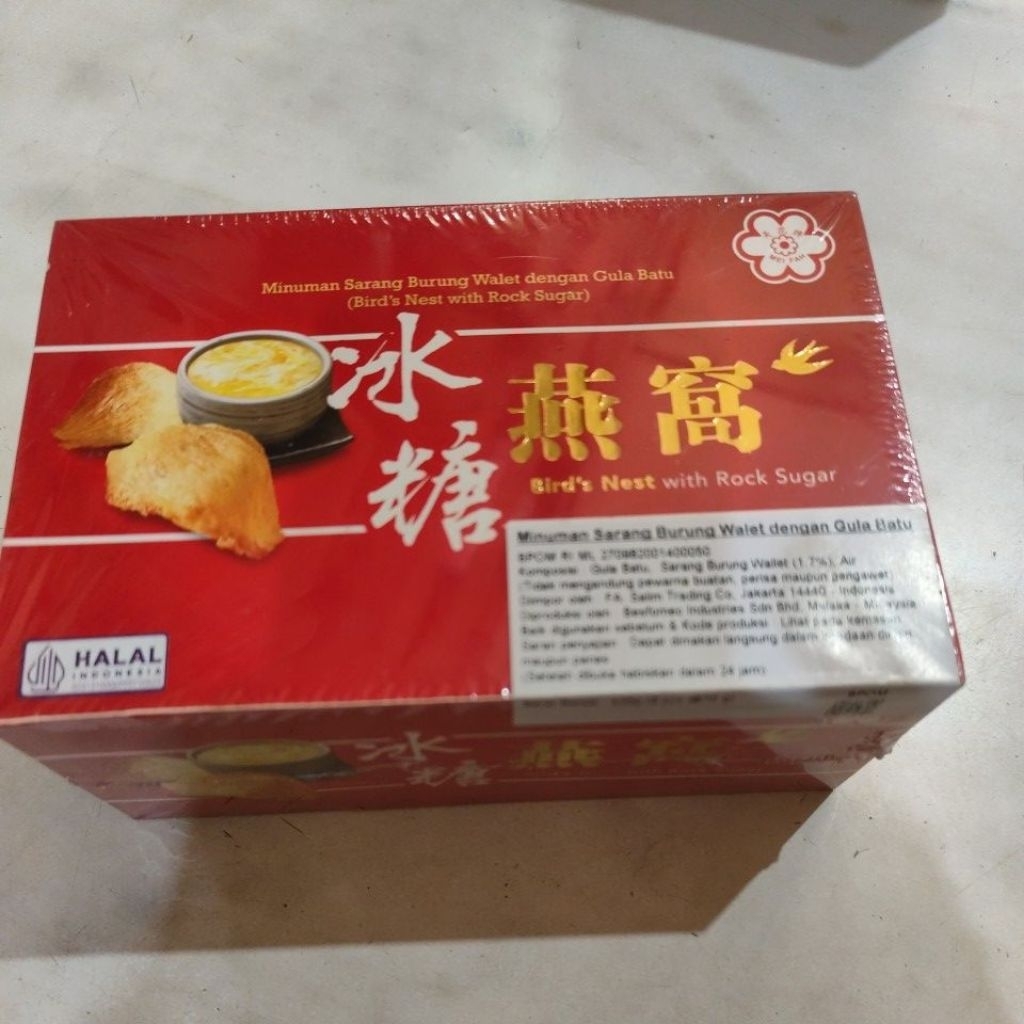 bird's nest with rock sugar, minuman sarang burung walet