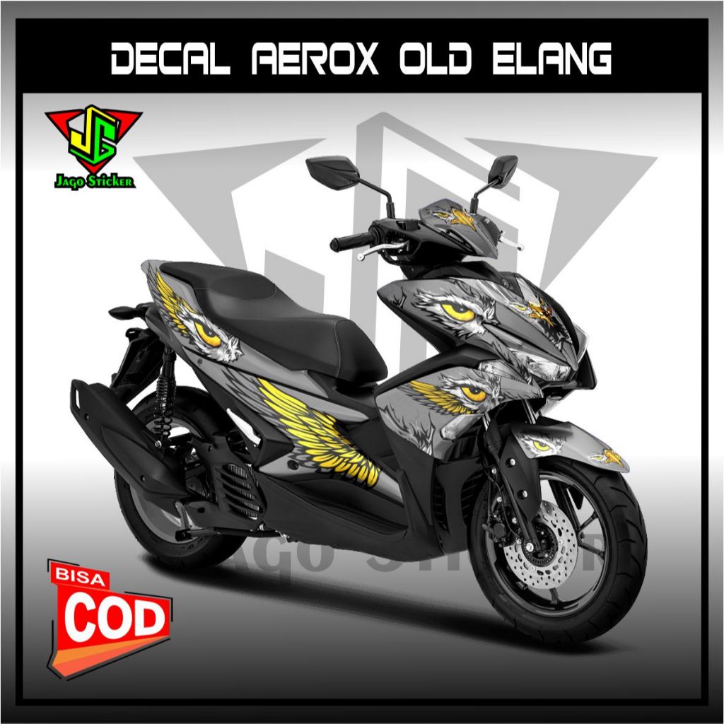 JAGO DECAL STIKER YAMAHA AEROX OLD GRAFIS BURUNG / STIKER FULLBODY AEROX OLD /STOCK DECAL