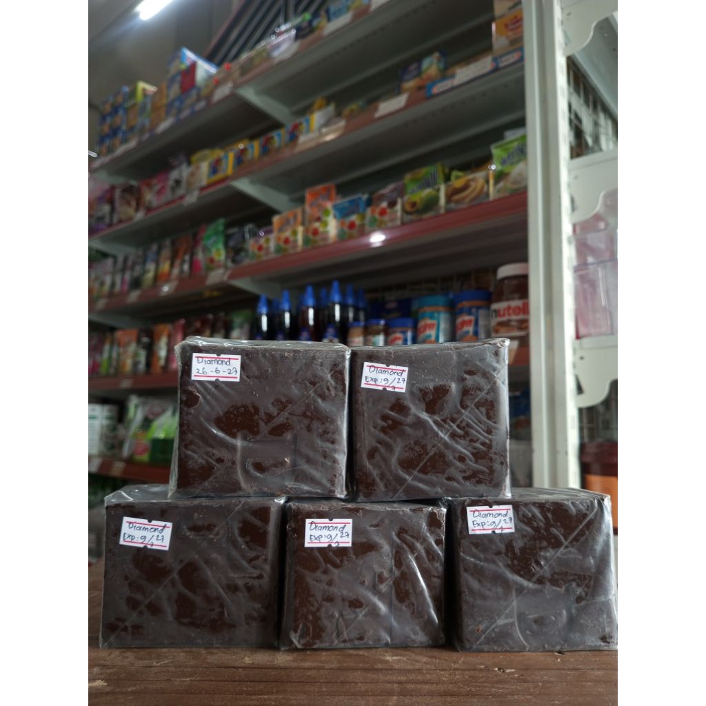 Diamond Chocolate Compound Dark Potongan Kecil
