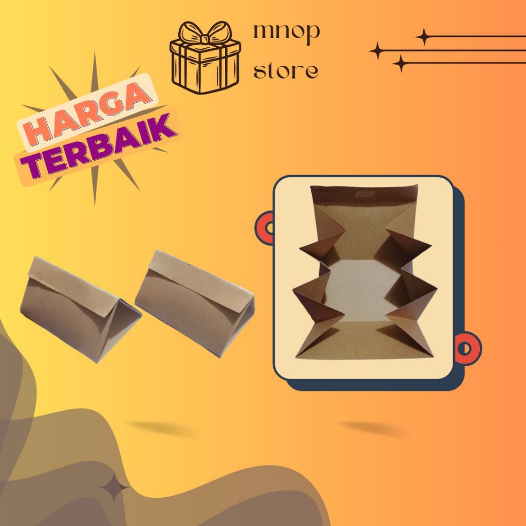 PAPER LUNCH BOX|RICE PACK|BUNGKUS NASI PRAKTIS|BUNGKUS NASI KRAF|MNOP STORE|