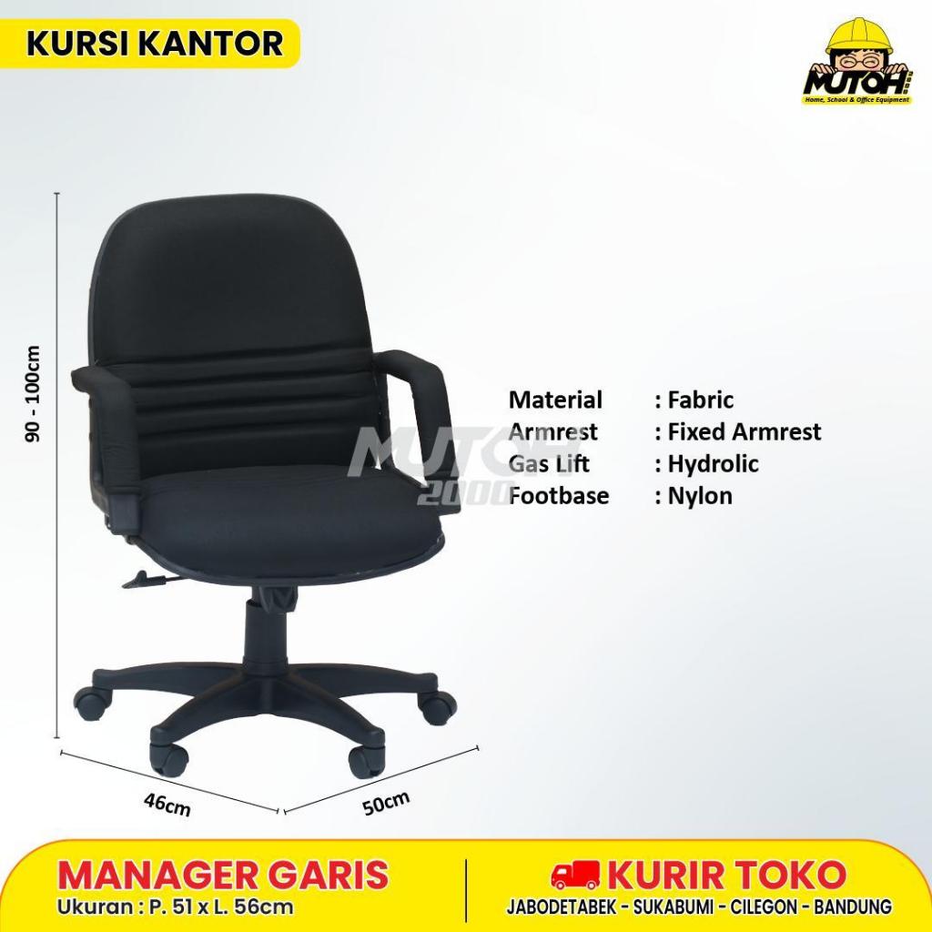 Kursi kantor kursi direktur kursi manager sandaran pendek BOSTON GARIS MUTOH2000