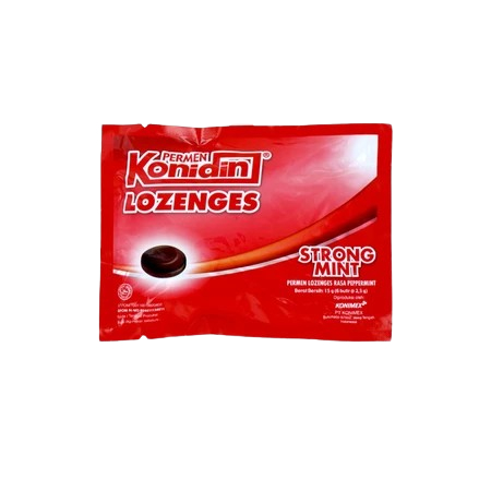 Konidin Lozenges Strong Mint - Permen Lozenges Rasa Peppermint