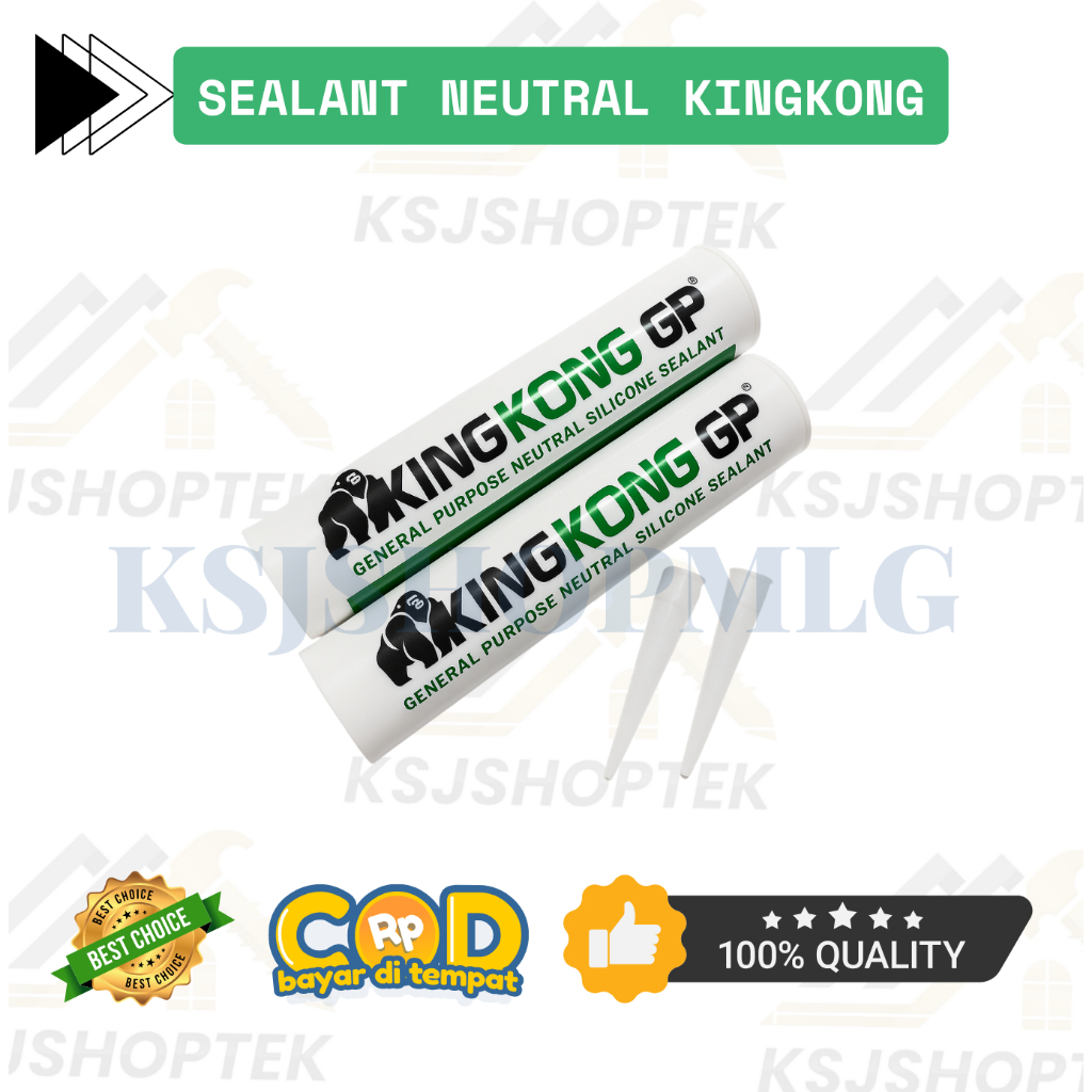 Lem Sealant Tabung Botol KINGKONG NETRAL Perekat Bangunan Pintu Jendela/LEM SEALANT NETRAL