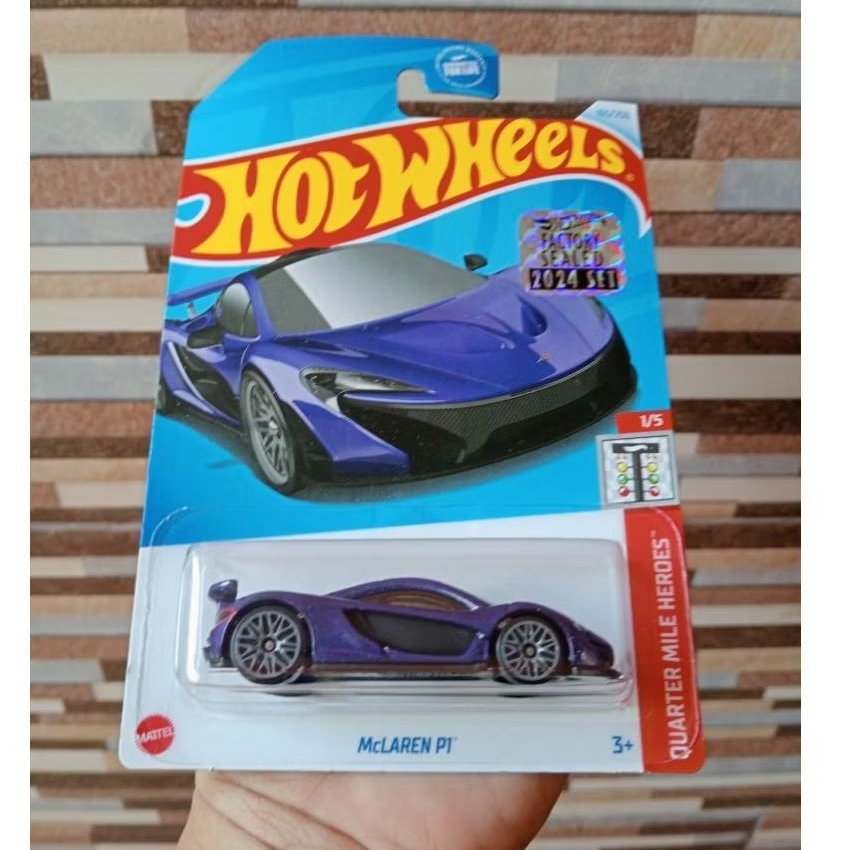 Hot Wheels McLaren P1 ungu Kroger Exclusive Factory Sealed 2024 - free protector