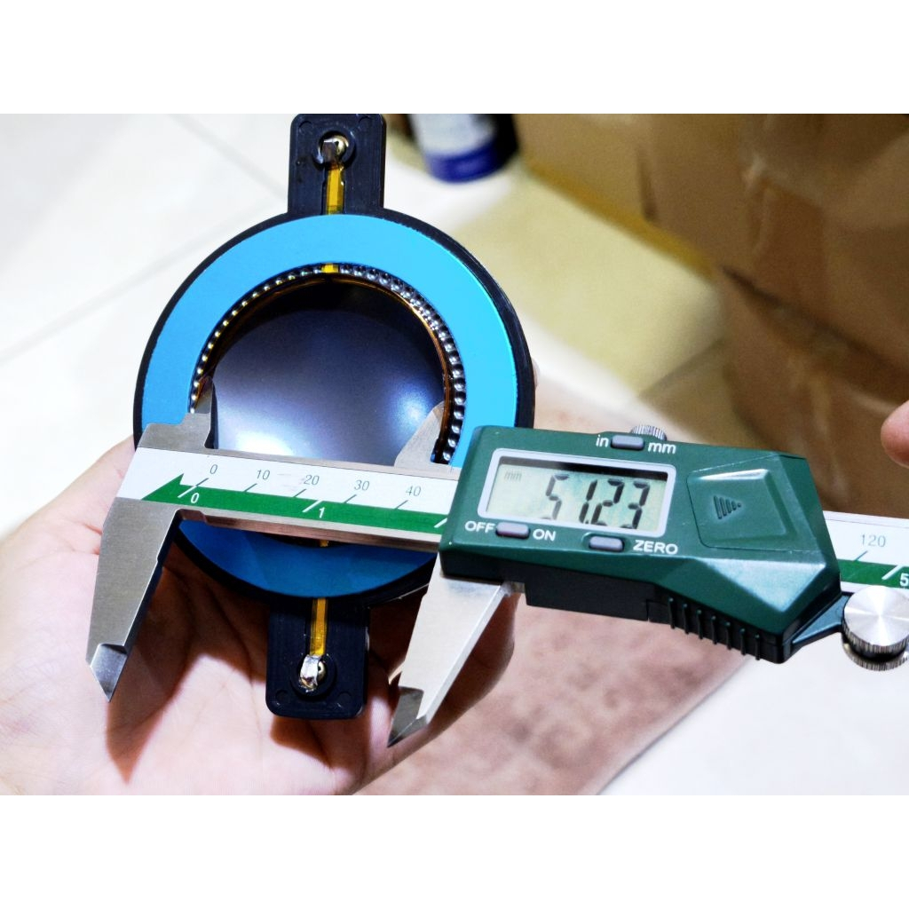 Spool Driver Tweeter 51,5mm Spul Voice Coil 51.5 mm Silver Polos