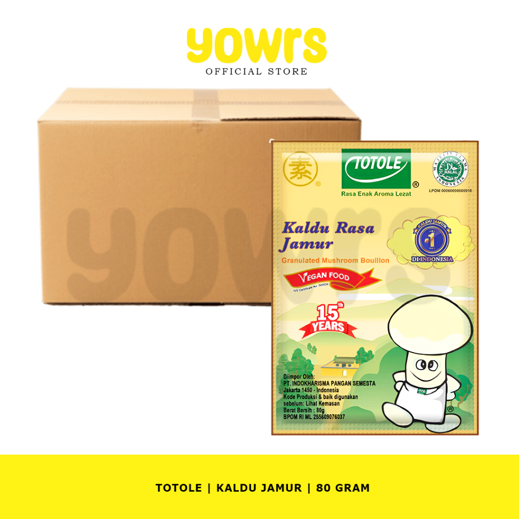 CTN - TOTOLE Kaldu Jamur 80 gram (1 DUS) | TOTOLE Kaldu Rasa Jamur 80gr 1 DUS | TOTOLE Mushroom Boui