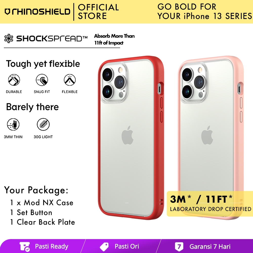 Original Rhinoshield Crashguard NX Premium Case iPhone 13 Pro Max - Soft Casing HP Softcase Premium 