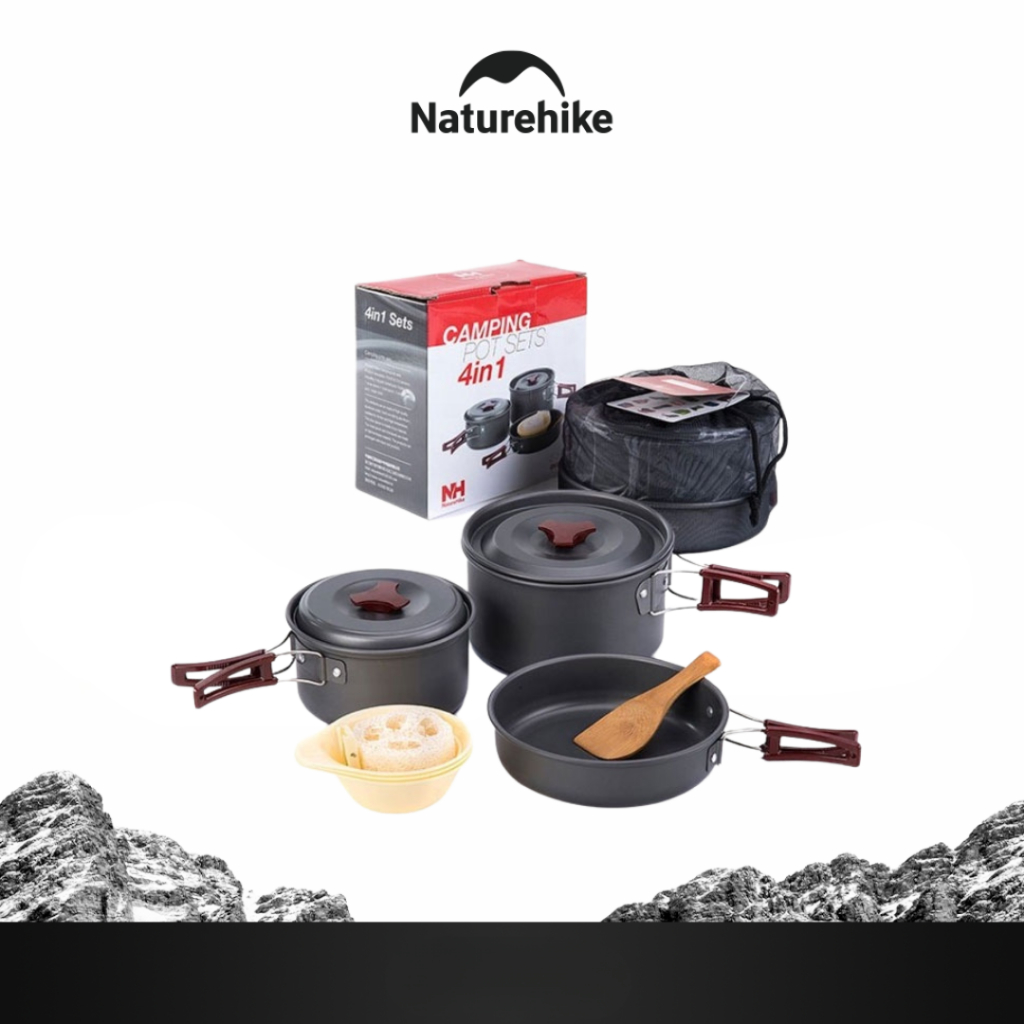 Naturehike NH15T203-G Alat Masak Camping 2-3 Orang