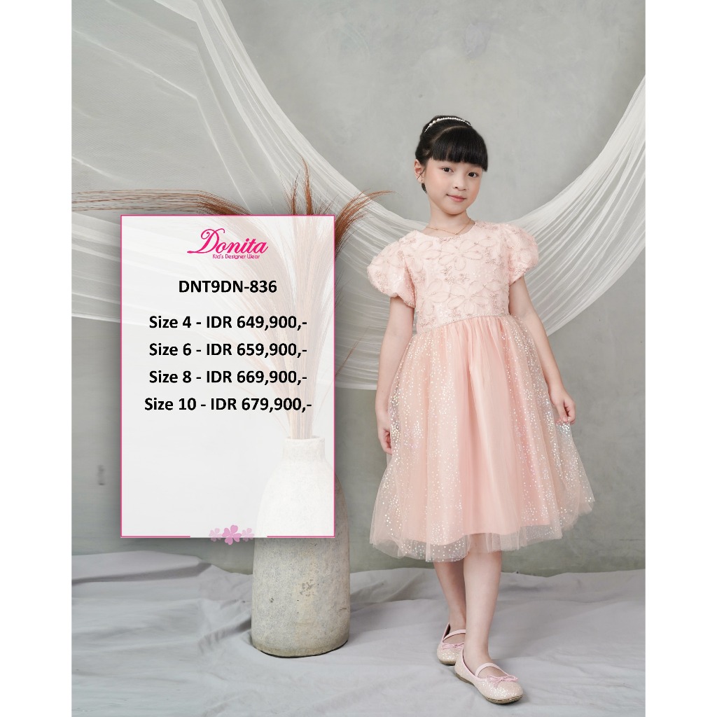 DRESS PARTY ANAK PEREMPUAN BRAND DONITA DN-836