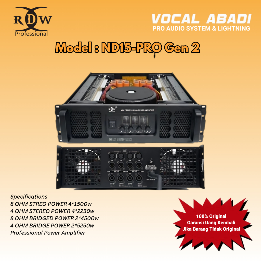 POWER AMPLIFIER RDW ND15-PRO Gen 2