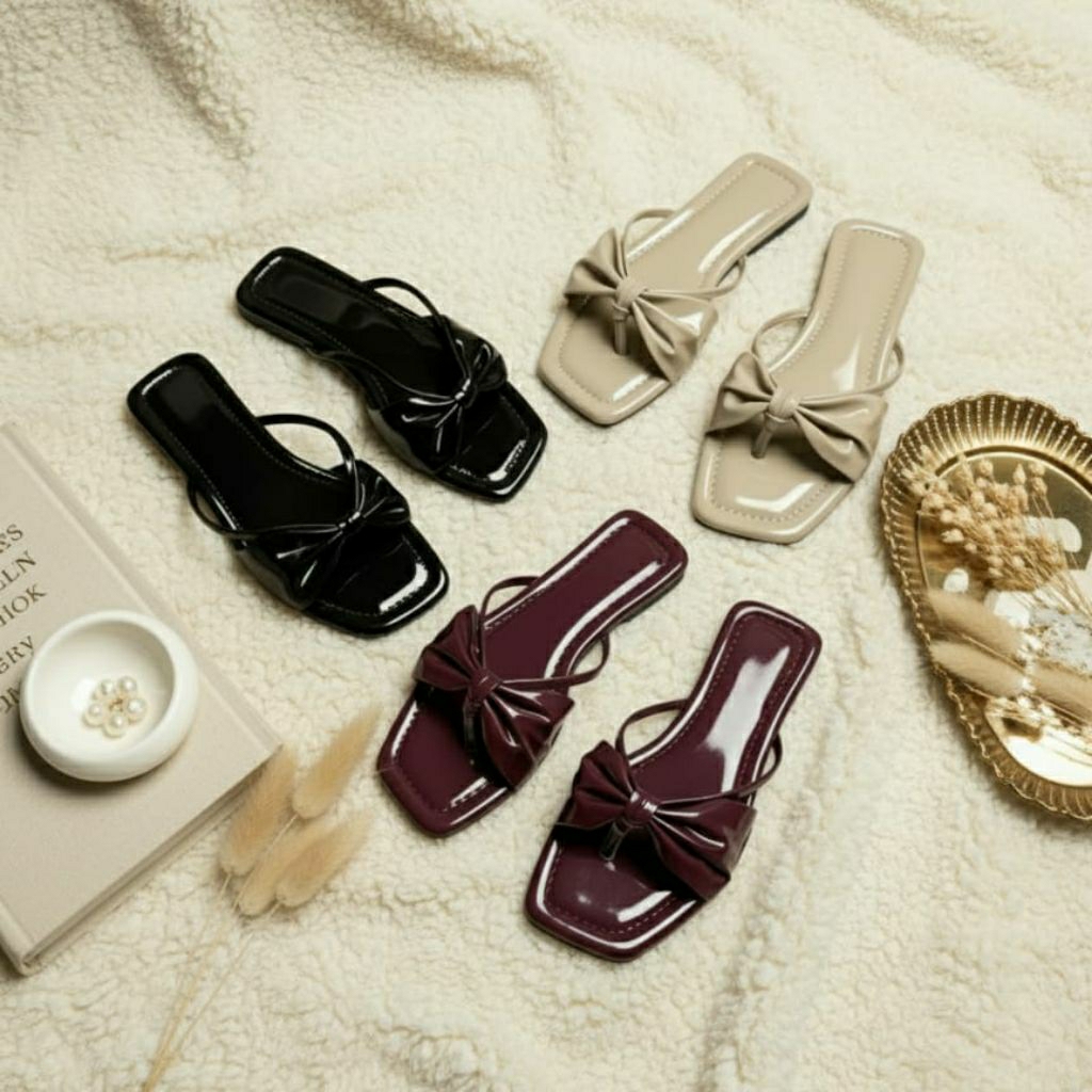 SOFFIA Sandal EVA Wanita Big Size 39-43 sol Karet Ringan Nyaman Sandal Teplek TRENDY