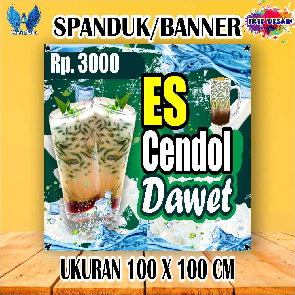 Cetak Spanduk Banner  ES CENDOL DAWET  Costom Desain